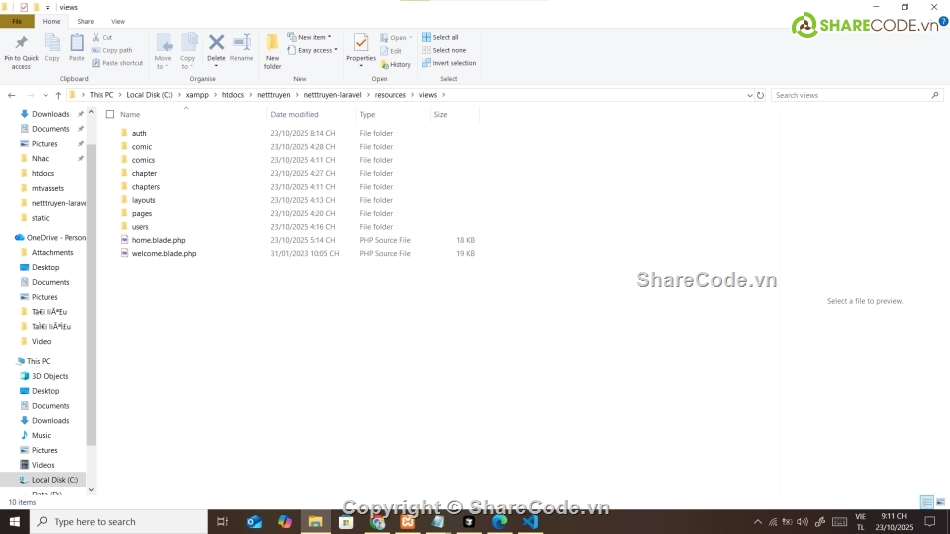 Code web,Laravel,nettruyen